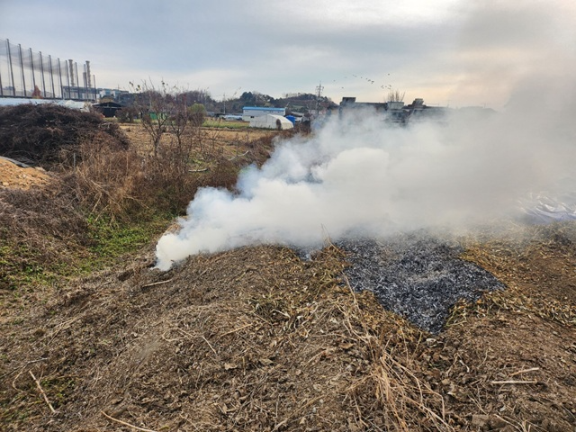 폐기물 불법소각 야간단속