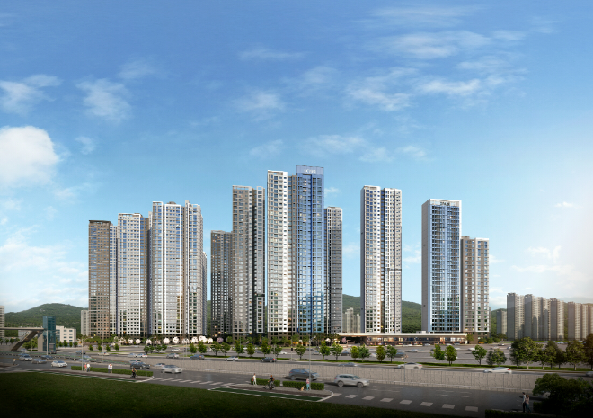 '의왕시청역 SK뷰 아이파크' 투시도 ⓒ SK에코플랜트, HDC현대산업개발