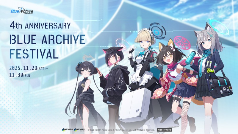 넥슨 '블루 아카이브', 4주년 페스티벌 11월 29·30일 개최