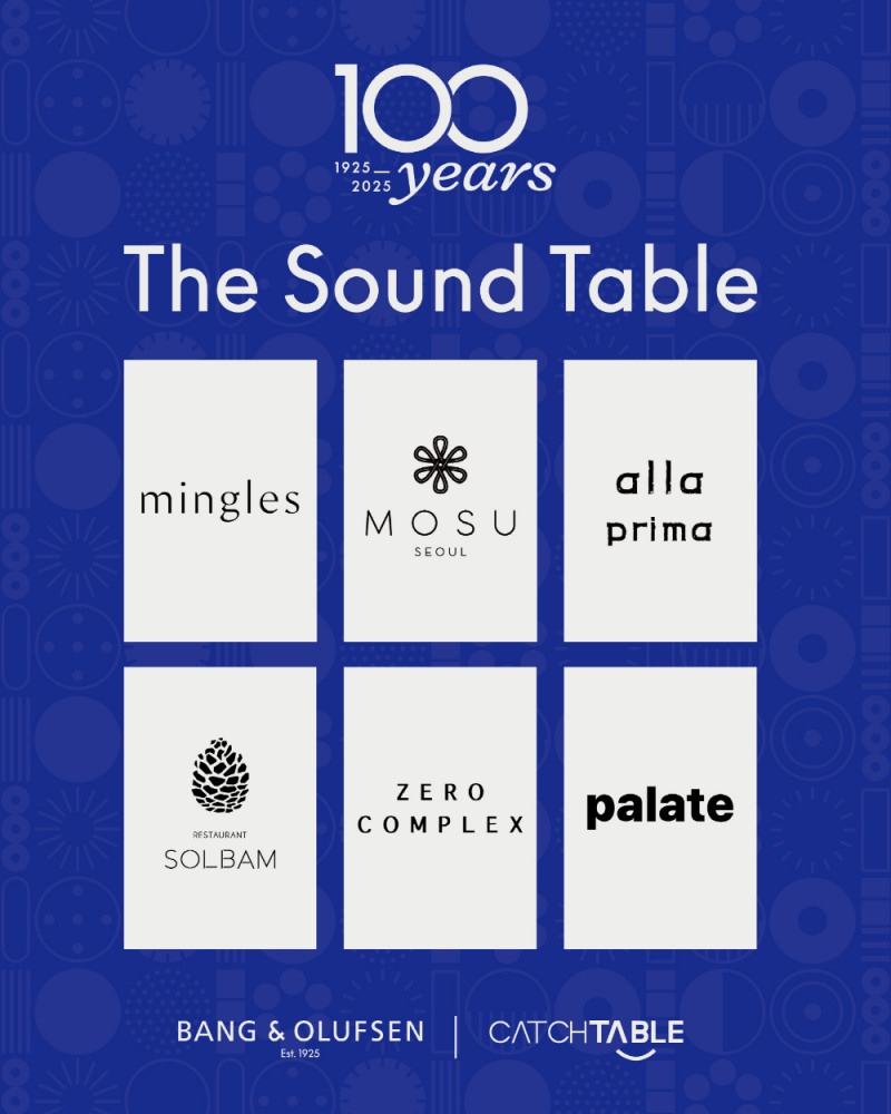 뱅앤올룹슨, 100주년 기념 캐치테이블과 프리미엄 다이닝 캠페인 ‘THE SOUND TABLE’ 진행