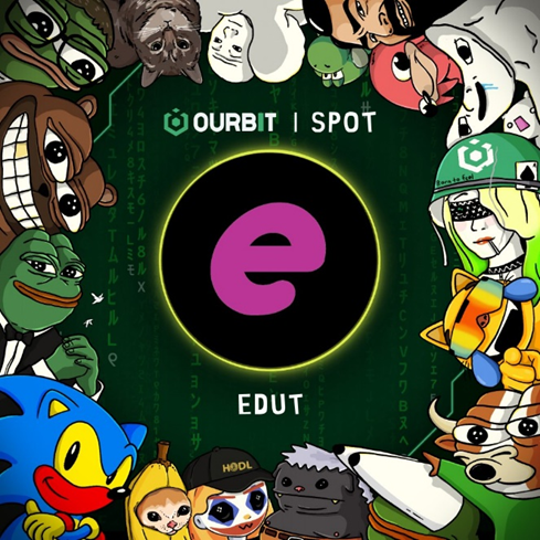 ▲OURBIT에 상장한 에듀토큰(EDUT) / 출처: OURBIT 공식 X 계정