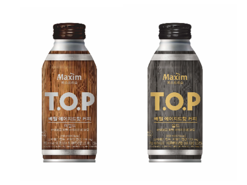오는 11일 동서식품이 출시하는 신제품 RTD(Ready to Drink) 커피음료 ‘맥심 에스프레소 티오피(Maxim Espresso T.O.P) 배럴 에이지드향 커피’2종 이미지 ⓒ 동서식품