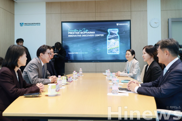 프레스티지바이오파마IDC 부산시장 내방 모습 (출처 : 부산광역시)