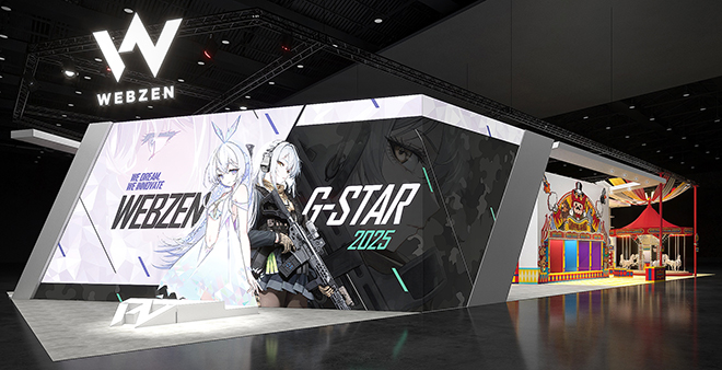 '지스타2025' 중 운영하는 '게이트 오브 게이츠' 시연존 이미지. 자료 제공 : 웹젠