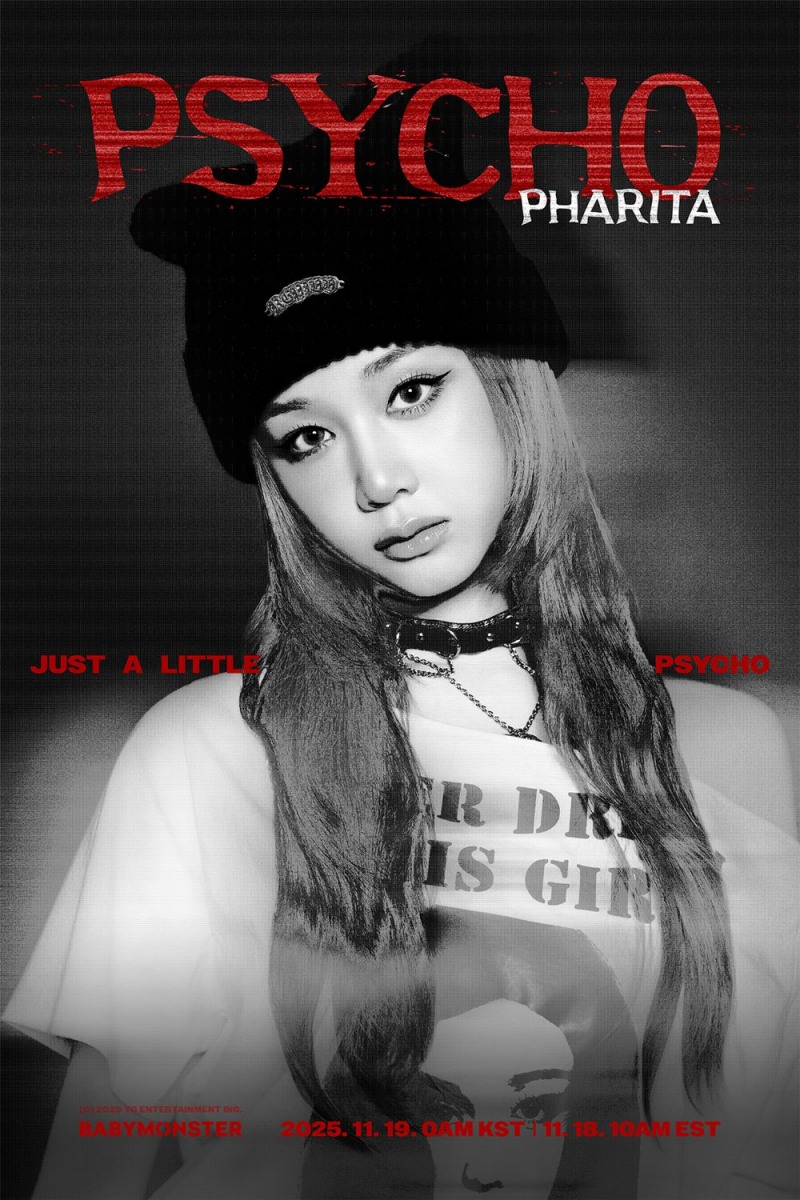 베이비몬스터 아사X파리타, ‘PSYCHO’ 개인 비주얼 공개…감각적 스타일링+독보적 아우라