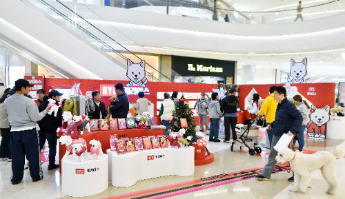 BYC가 운영하는 반려견 의류 브랜드 '개리야스'의 팝업스토어가 큰 호응을 얻었다. (이미지 제공=BYC)