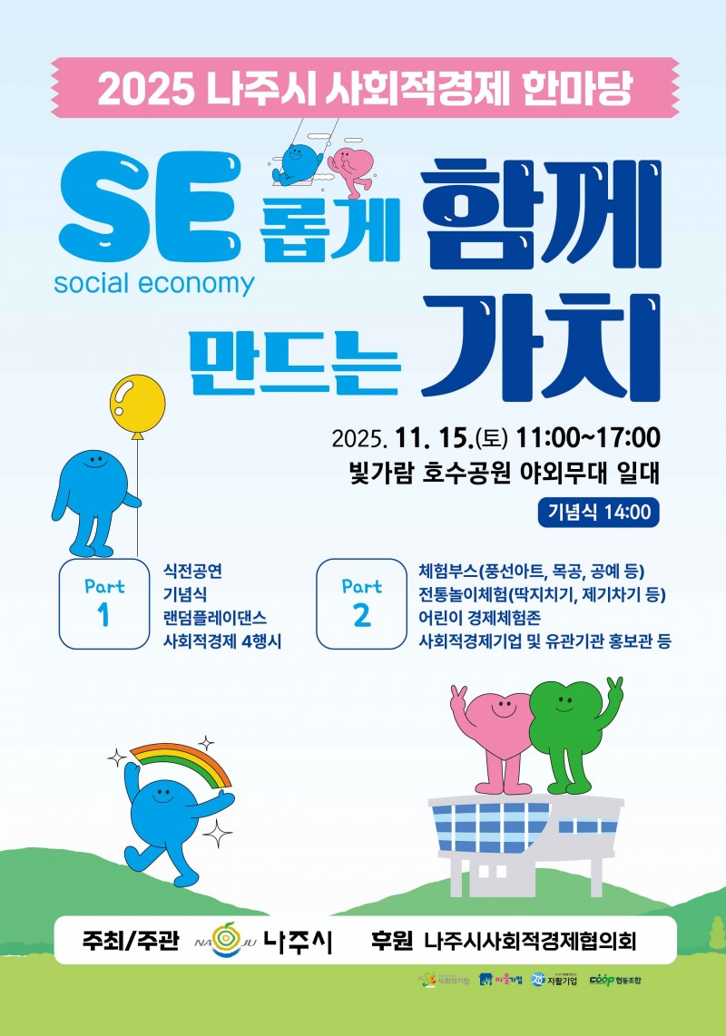 2025 사회적경제 한마당 포스터 (사진제공=나주시)