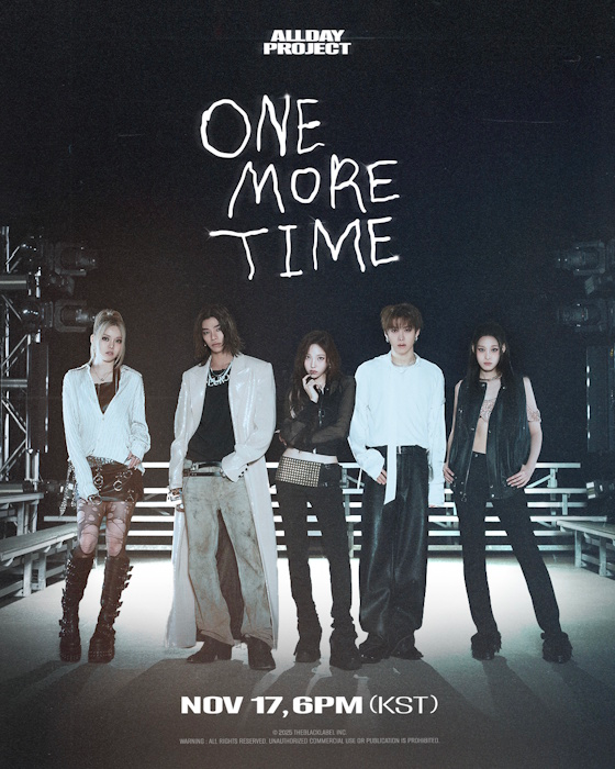 ALLDAY PROJECT, 신곡 'ONE MORE TIME' 포스터 공개…독보적 분위기