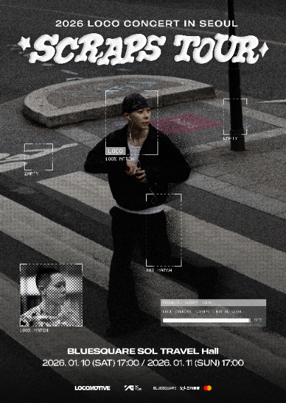 로꼬모티브·YG플러스, 로꼬 단독 콘서트 ‘스크랩스 투어 인 서울’ 공동 제작 (이미지 제공=로꼬모티브)