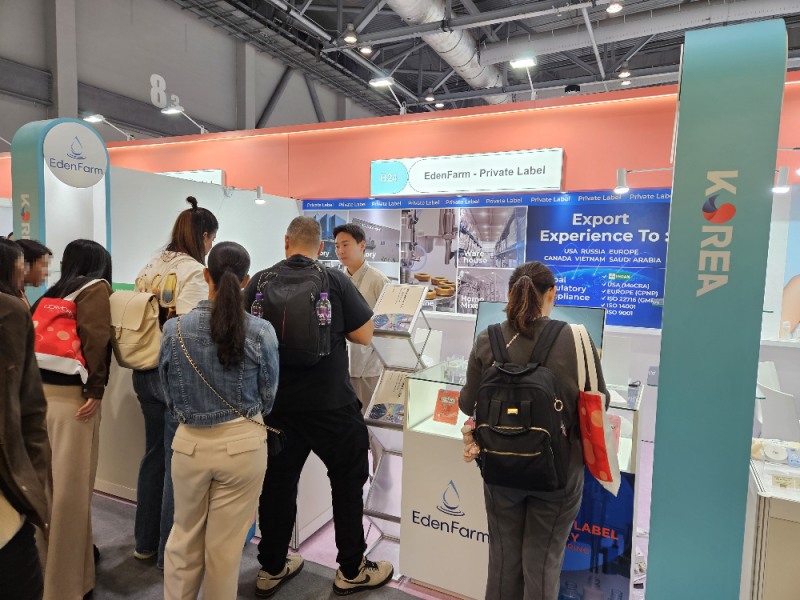 이든팜, 홍콩 ‘코스모팩 아시아 2025’ 참가…글로벌 브랜드 50여 개사와 미팅 진행