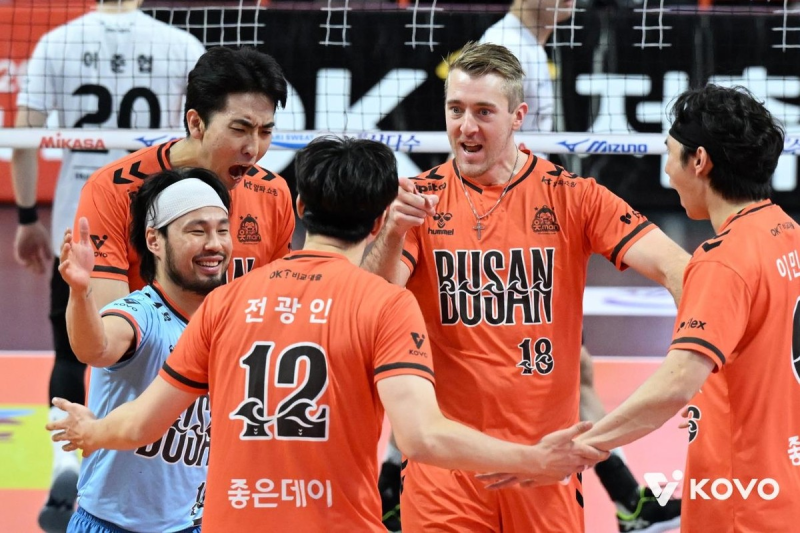 OK저축은행 차지환, '오늘의 해결사'... 18득점 53% 성공률로 부산의 구원투수