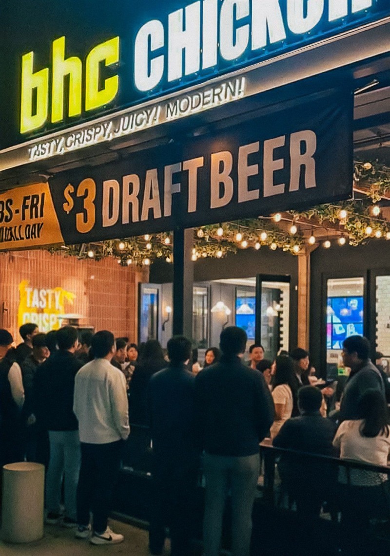 사진은 bhc 미국 직영 2호점 ‘채프먼 플라자점’ /bhc