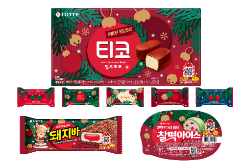 롯데웰푸드가 출시한 크리스마스 에디션 3종 시뮬 이미지 / 사진 = 롯데웰푸드