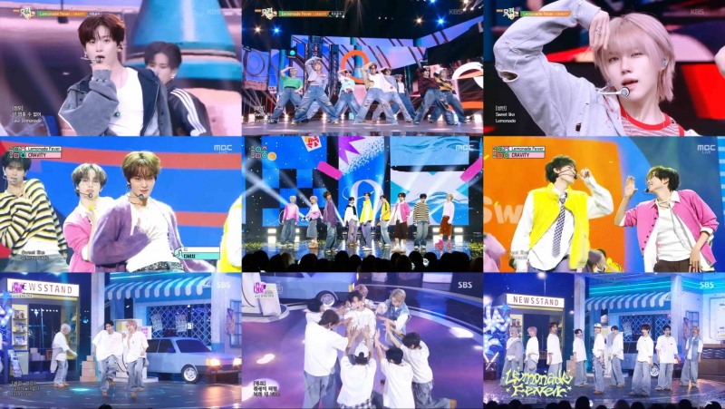 크래비티, ‘레모네이드 피버’ 음악방송 첫 주 성료…다채로운 무대 구성 눈길