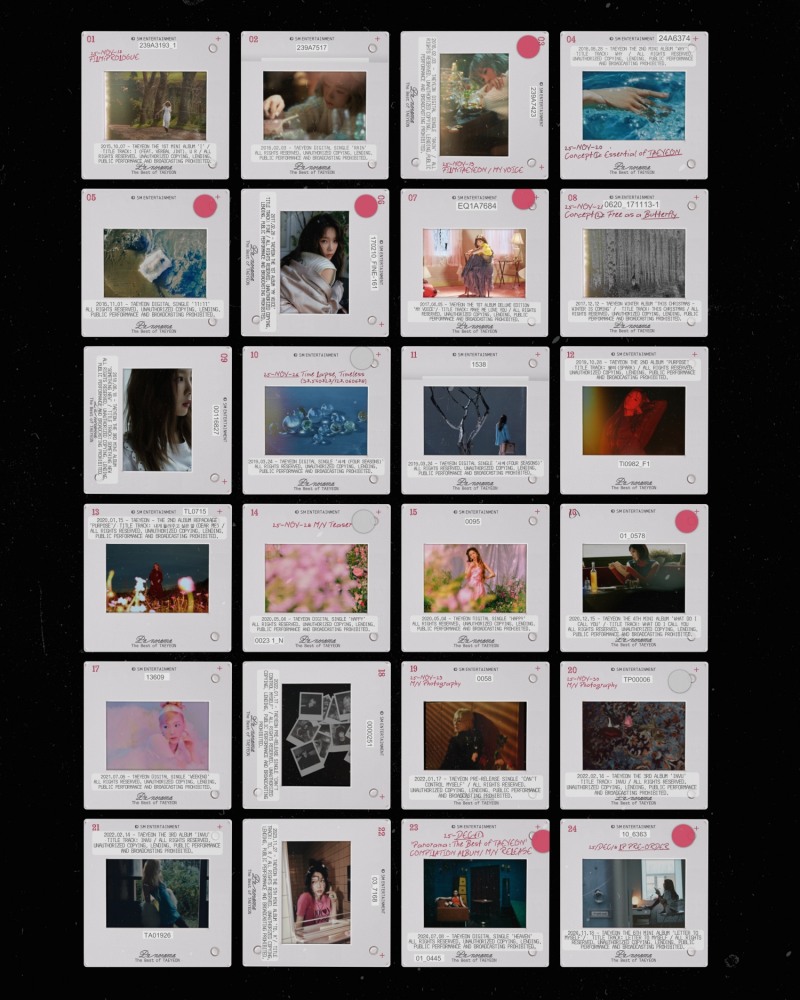 태연, 첫 컴필레이션 앨범 ‘Panorama' 스케줄 필름 공개…‘믿듣탱’의 10년 파노라마