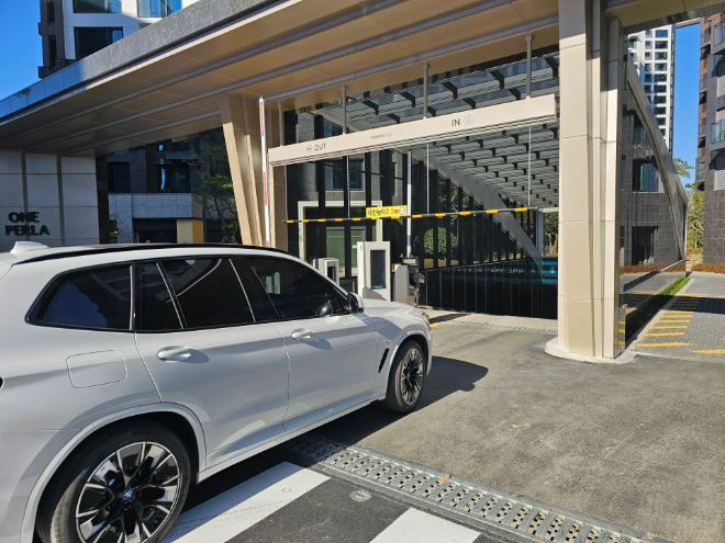 래미안 AI 주차장 주출입구 / 사진 = 삼성물산