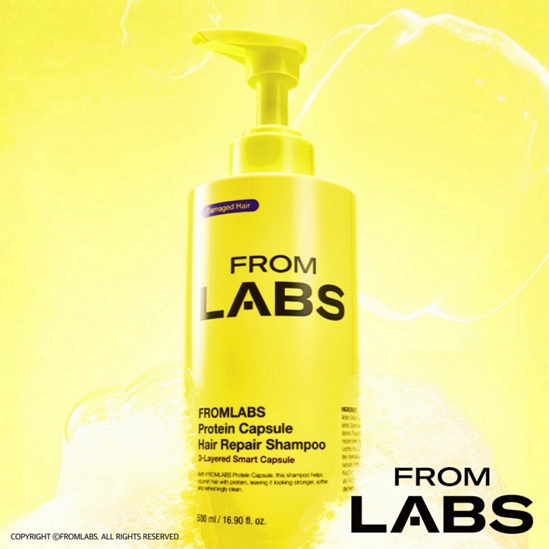 더파운더즈가 전개하는 더마 헤어케어 브랜드 프롬랩스(FROM LABS)의 신제품 ‘단백질 흡착 샴푸’가 올리브영 온라인몰 입점 2일 만에 준비 물량을 모두 판매했다. (이미지 제공=프롬랩스)