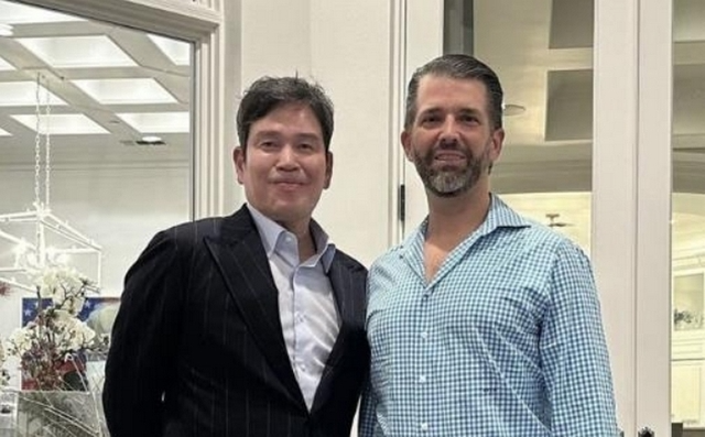 정용진 신세계 회장과 트럼프 주니어. (사진=정용진 회장 인스타그램)