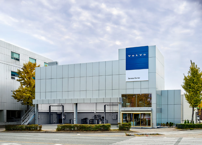 볼보자동차코리아가 18일 새롭게 문을 연 울산 서비스센터 ⓒ볼보자동차코리아