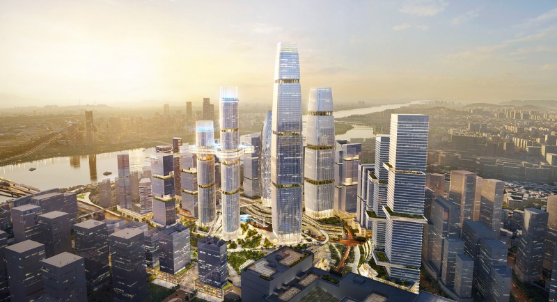 용산국제업무지구 도시개발사업 조감도./코레일