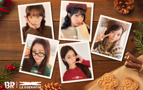 SPC, 배스킨라빈스 ‘르세라핌 미니 셀피 세트’ 한정 판매