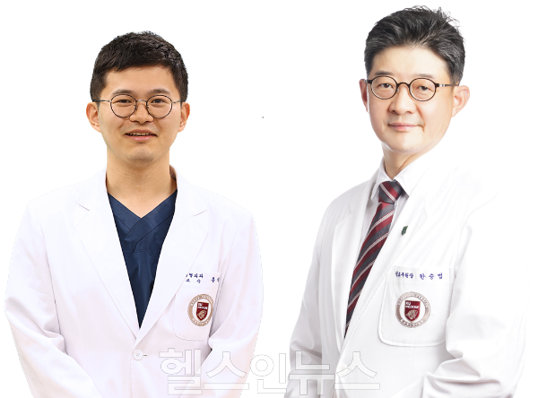 (왼쪽부터) 홍석하, 한승범 고려대학교 안암병원 정형외과 교수 (사진 제공=고대안암병원)