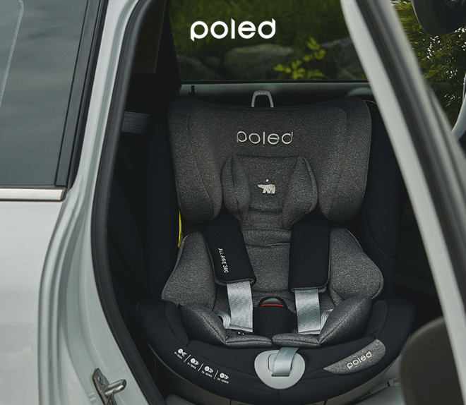 폴레드(Poled)가 실차 충돌시험과 학술 연구를 기반으로 아동용 카시트의 안전성을 한층 강화하고 있다.