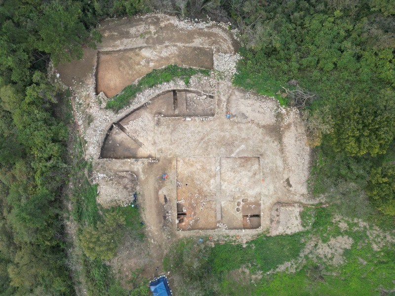 무안 봉대산성 발굴 조사 현장 전경 (사진제공=무안군)