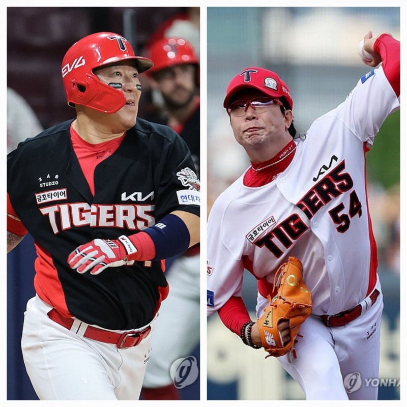 최형우(왼쪽)와 양현종 / 사진=연합뉴스