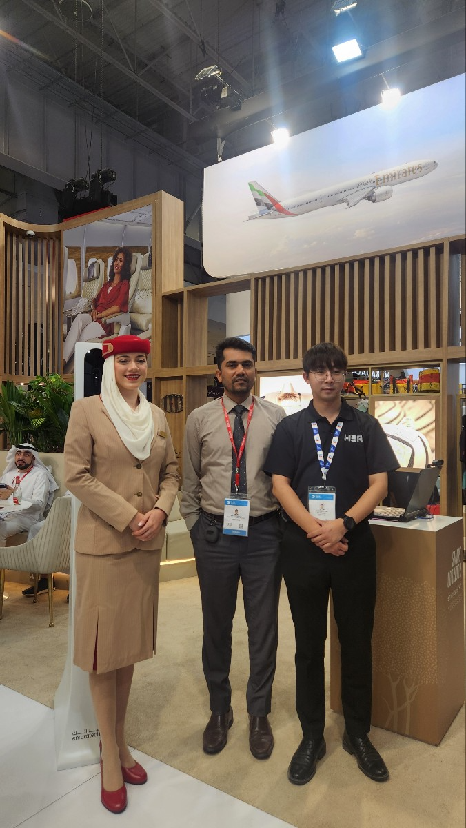 에이치쓰리알, 두바이 에어쇼 2025 ESC 기술 선보여…”에미레이트항공·캐나다 정부 주목”