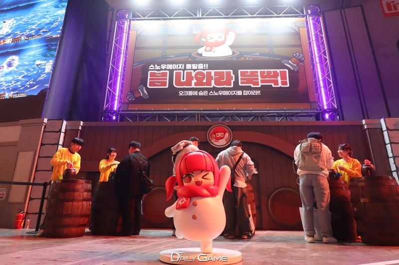 스노우메이지는 올해 '던전앤파이터 페스티벌'에서도 마스코트로 활약 중이다.