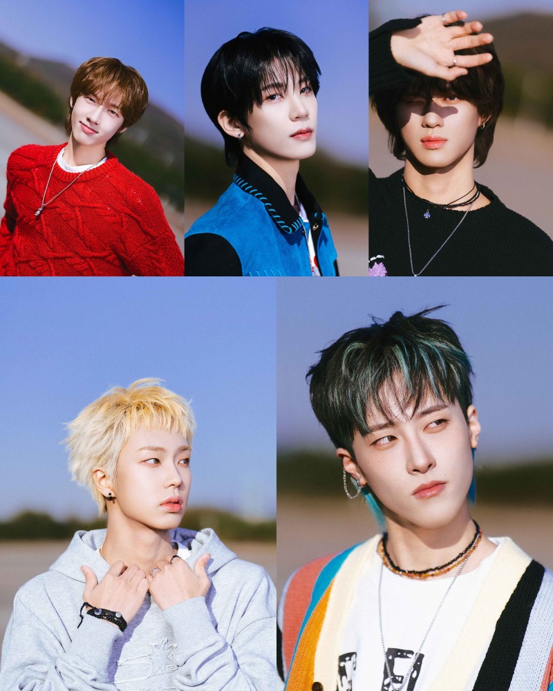 더씬드롬, 멤버 5인 공개 완료…티저 이미지로 발산한 청량+카리스마 매력