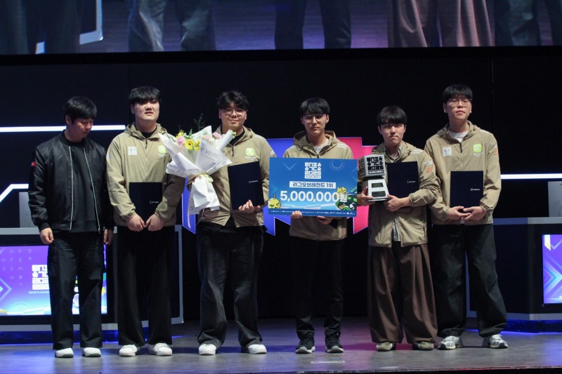 2025 e스포츠 대학리그 리그 오브 레전드 우승팀 신구대학교(사진=협회 제공).