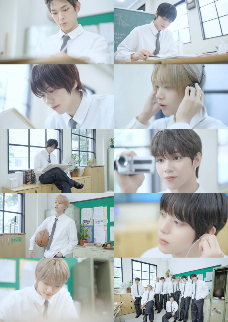 아홉, 시즌 그리팅 무드 필름 공개…청춘영화 같은 풋풋+청량 매력