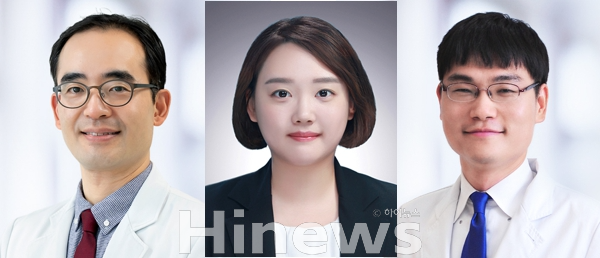 (왼쪽부터) 유수종 서울대병원 소화기내과 교수·박제연 진료교수, 이동호 영상의학과 교수 (사진 제공=서울대병원)