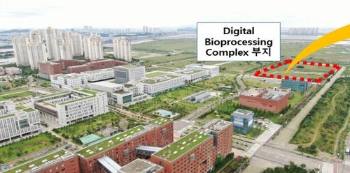 연세대학교 국제캠퍼스에서 바이오공정인력양성센터 위치도