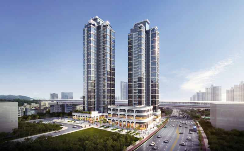 해링턴 스퀘어 과천 조감도./대우건설