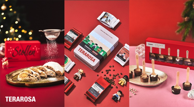 테라로사가 연말 시즌을 맞아 역대 최대 규모의 홀리데이 스페셜티 커피 및 베이커리 라인업을 선보였다.