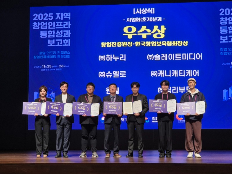 창업진흥원장,한국창업보육협회장상 우수상 수상