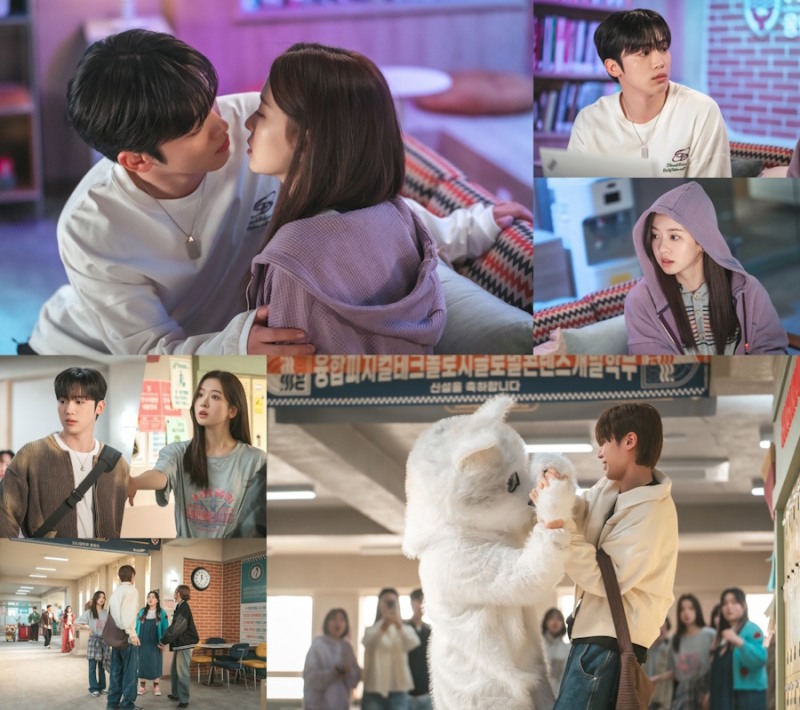 ‘제4차 사랑혁명’ 김요한X황보름별, 초밀착 키스 1초 전 포착 ‘설렘 지수↑’