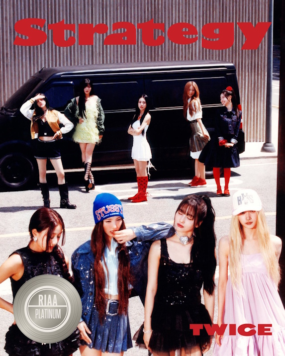 트와이스 ‘Strategy’, K팝 걸그룹 최초 美 레코드산업협회 플래티넘 인증 획득…글로벌 인기 재입증