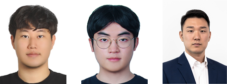 한양대 연구팀 사진. (왼쪽부터) 한양대 진태원 연구원, 한양대 정희윤 연구원, 한양대 김영현 교수. (사진제공=한양대)