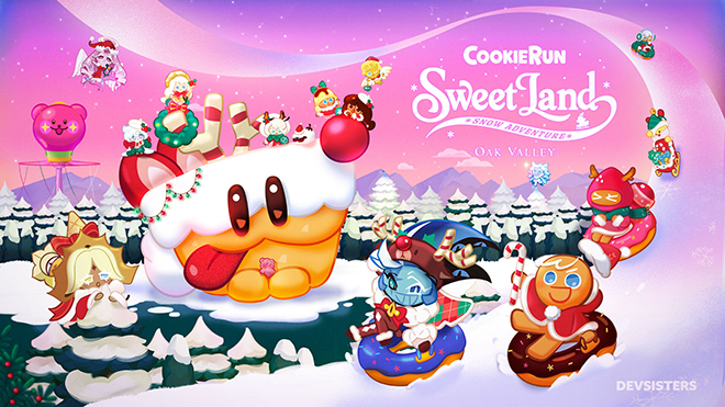 강원 원주 오크밸리 리조트 겨울철 대형 체험형 콘텐츠 '쿠키런 스위트랜드 : 스노우 어드벤처' 관련 이미지. 자료 제공 : 데브시스터즈