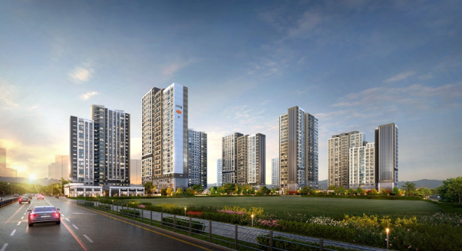 'e편한세상 내포 에듀플라츠' 투시도 / 사진 = DL이앤씨