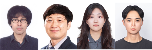 (좌측부터) 정승준 교수, 장용우 교수, 유승원 학생, 김민우 학생. (사진제공=한양대)