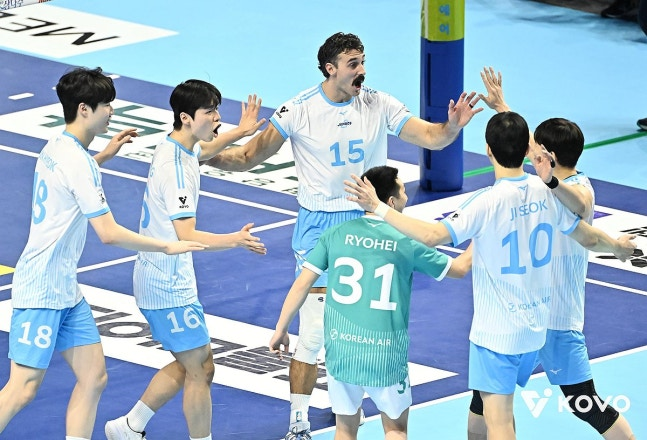 대한항공 선수들 / 사진=한국배구연맹 제공. 연합뉴스