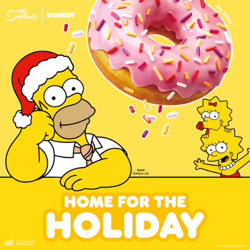 SPC 던킨, '심슨 가족' 테마 이달의 도넛∙음료 출시