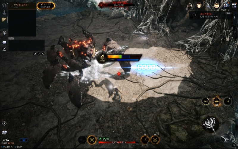 원작 고유의 콤보 시스템을 개량해서 선보였다.