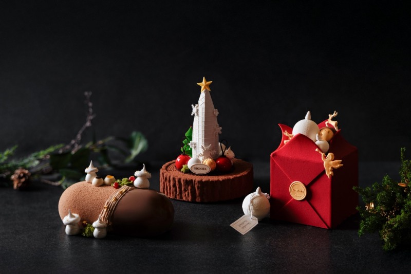 시그니엘 서울과 부산, 2025 크리스마스 케이크 선봬