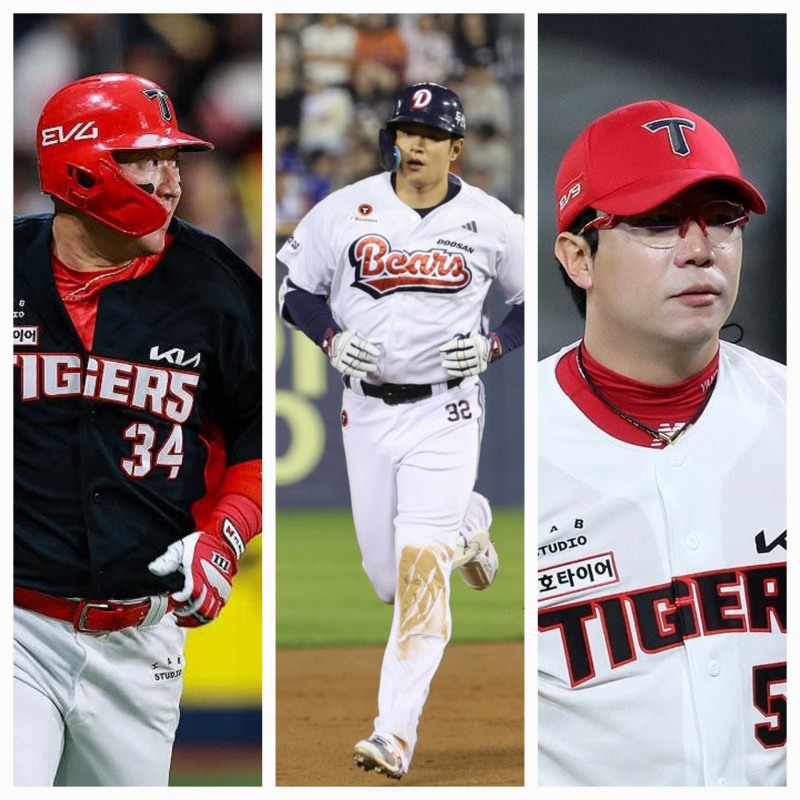 왼쪽부터 최형우, 김재환, 양현종